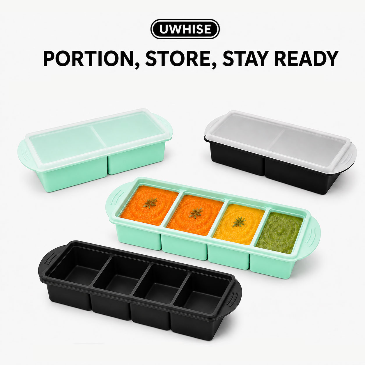 Uwhise Silikonowa Taca do Zamr – Meal Prep Menu recenzja i cena