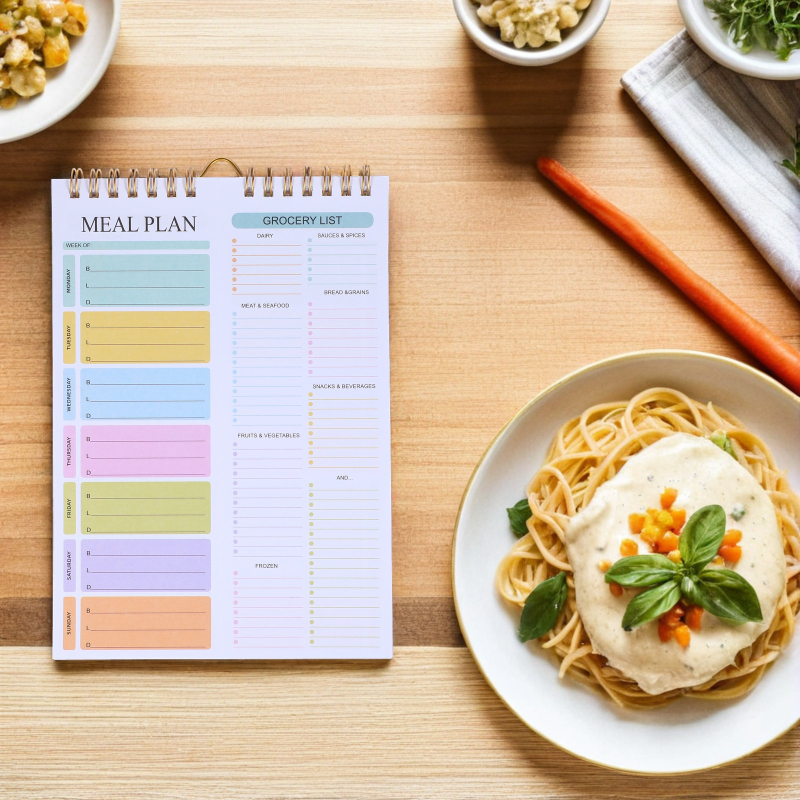 Spiralny planer posiłków na ty – Meal Prep Menu recenzja i cena